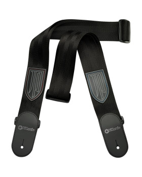 Іменний гітарний ремінь DIMARZIO JOHN PETRUCCI NYLON WITH LEATHER ENDS