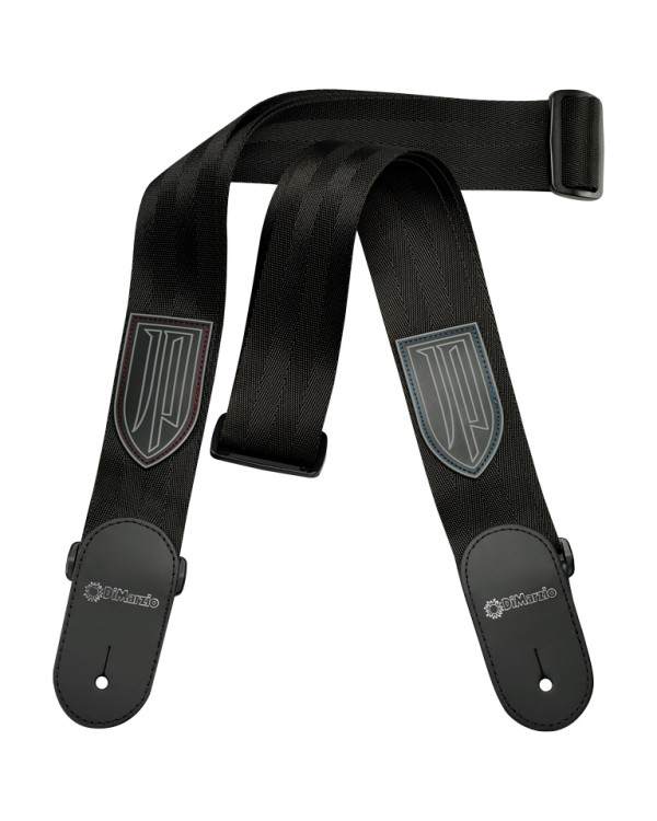 Іменний гітарний ремінь DIMARZIO JOHN PETRUCCI NYLON WITH LEATHER ENDS