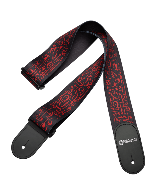 Ремінь для гітари DIMARZIO STEVE VAI PRINT - ART STRAP BLACK