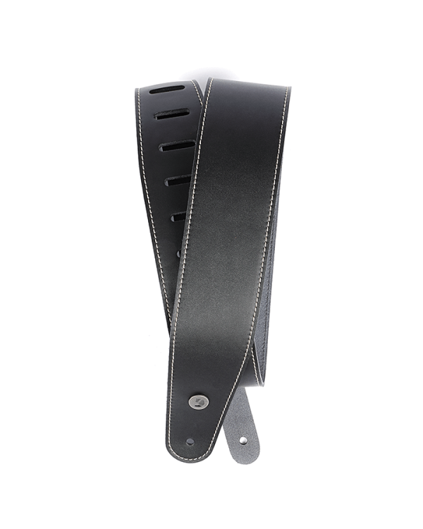 PLANET WAVES 25LS00DX Black Ремінь гітарний шкіряний 