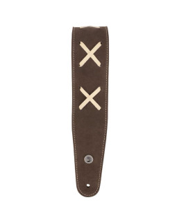 Ремінь гітарний D'ADDARIO 25VDG00 VINTAGE SUEDE GUITAR STRAP (BROWN)-foto2