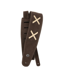 Ремінь гітарний D'ADDARIO 25VDG00 VINTAGE SUEDE GUITAR STRAP (BROWN)