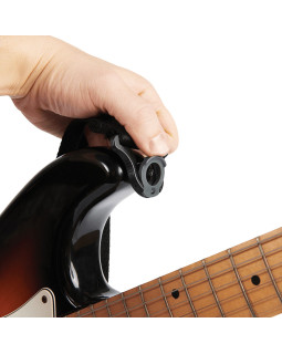 Гітарний ремінь D'ADDARIO 50BAL05 AUTO LOCK GUITAR STRAP (SKATER BLACK)-foto2