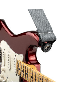 Гітарний ремінь D'ADDARIO 50BAL04 AUTO LOCK GUITAR STRAP (SKATER GREY)-foto2