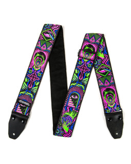 Гітарний ремінь DUNLOP ILD01 ILOVEDUST HEADSPACE GREEN STRAP-foto2