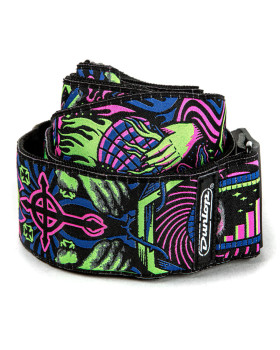 Гітарний ремінь DUNLOP ILD01 ILOVEDUST HEADSPACE GREEN STRAP
