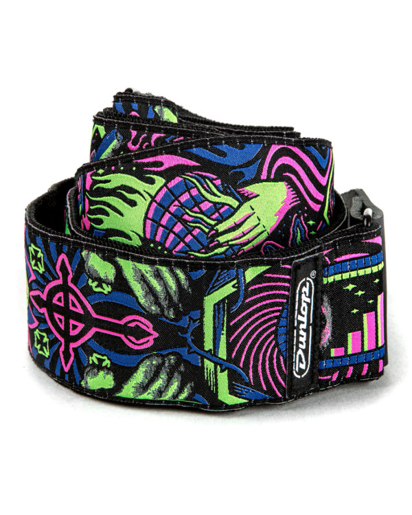 Гітарний ремінь DUNLOP ILD01 ILOVEDUST HEADSPACE GREEN STRAP