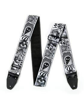 Гітарний ремінь DUNLOP ILD04 ILOVEDUST SKULLS STRAP-foto2