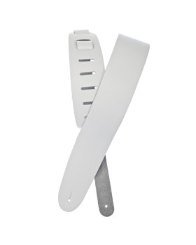 Гітарний ремень D'ADDARIO 25BL02 BASIC LEATHER GUITAR STRAP (WHITE)