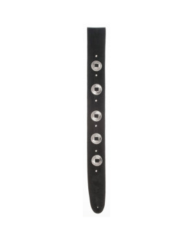 Ремінь гітарний замшевий D'ADDARIO DELUXE LEATHER GUITAR STRAP (CONCHOS, BLACK)-foto3