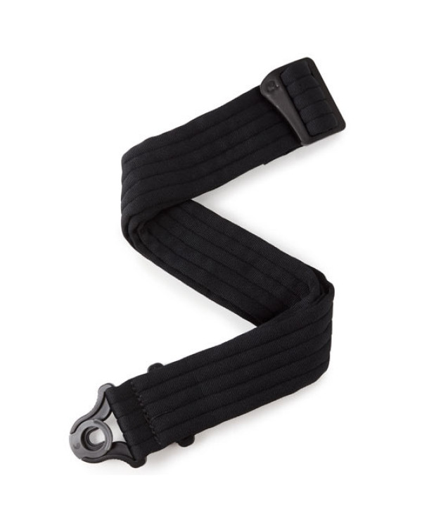 Гітарний ремінь D'ADDARIO 50BAL01 AUTO LOCK GUITAR STRAP (BLACK PADDED STRIPES)