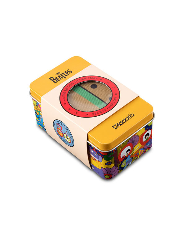 Гітарний ремень D'ADDARIO YELLOW SUBMARINE 50TH ANNIVERSARY GUITAR STRAP TIN - GEORGE
