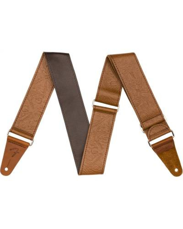 FENDER STRAP 2" TOOLED LEATHER BROWN Ремінь гітарний