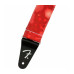 FENDER STRAP 2" TIE DYE ACID WASH RED Ремінь гітарний