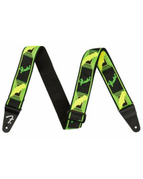 FENDER STRAP 2" NEON MONOGRAMMED GREEN YELLOW Ремінь гітарний