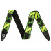 FENDER STRAP 2" NEON MONOGRAMMED GREEN YELLOW Ремінь гітарний
