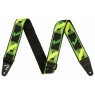 FENDER STRAP 2" NEON MONOGRAMMED GREEN YELLOW Ремінь гітарний