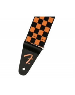 FENDER STRAP 2" WEIGHLESS CHECKER TWEED ORN Ремінь гітарний-foto2