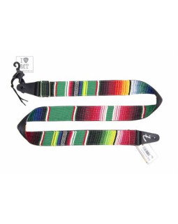 FENDER STRAP 2" SERAPE GREEN MULTI Ремінь гітарний-foto2