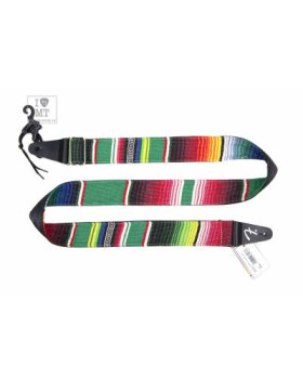 FENDER STRAP 2" SERAPE GREEN MULTI Ремінь гітарний-foto2