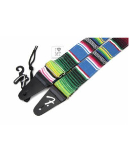 FENDER STRAP 2" SERAPE BLUE MULTI Ремінь гітарний-foto3