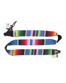 FENDER STRAP 2" SERAPE BLUE MULTI Ремінь гітарний-foto2