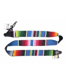 FENDER STRAP 2" SERAPE BLUE MULTI Ремінь гітарний-foto2