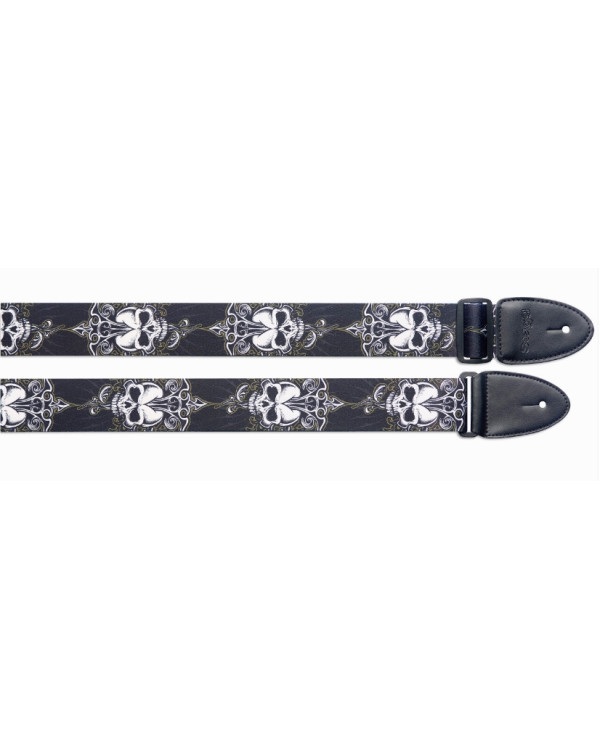 Ремінь для гітари STAGG G STE BLACK SKULL