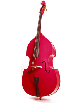 STENTOR 1950LCRD Harlequin Rockabilly Double Bass 3/4 (Red)