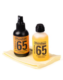 Набір засобів догляду за гітарою DUNLOP 6503 SYSTEM 65 BODY AND FINGERBOARD CLEANING KIT Набір засобів догляду за гітарою DUNLOP 6503 SYSTEM 65 BODY AND FINGERBOARD CLEANING KIT