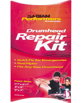 Набір відновлення барабанного пластику SABIAN DRUMHEAD REPAIR KIT Набір відновлення барабанного пластику SABIAN DRUMHEAD REPAIR KIT