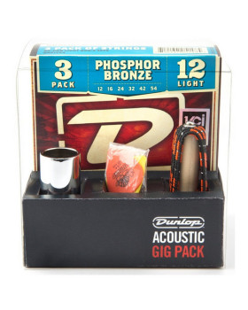 Набір аксесуарів DUNLOP GA24 ACOUSTIC GIG PACK (струни, слайдер, каподастр, медіатори)-foto2