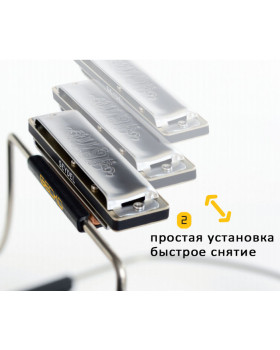 Тримач для губної гармоніки SEYDEL GECKO Harmonica Holder-foto5