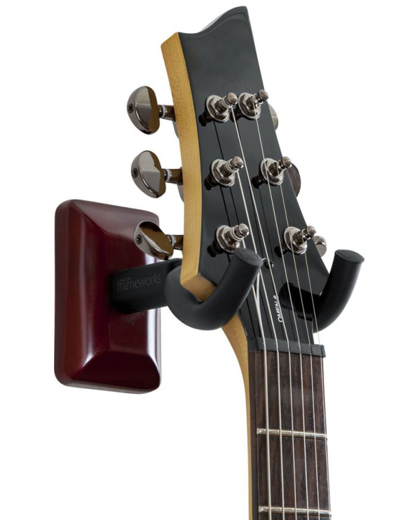 GATOR FRAMEWORKS GFW-GTR-HNGRCHR Cherry Wall Mount Guitar Hanger