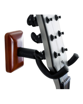 GATOR FRAMEWORKS GFW-GTR-HNGRMHG Mahogany Wall Mount Guitar Hanger-foto2