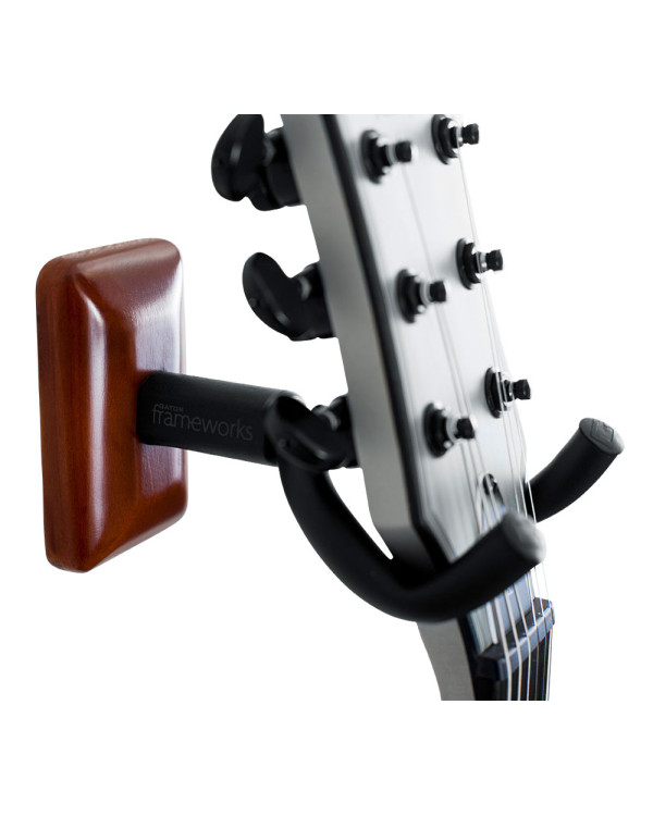 GATOR FRAMEWORKS GFW-GTR-HNGRMHG Mahogany Wall Mount Guitar Hanger