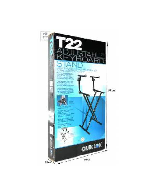 QUIK LOK T22 BK Стійка клавішна
