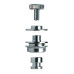 Стреплоки PAXPHIL MVS501 CR - MARVEL STRAP LOCK SYSTEM (CHROME)