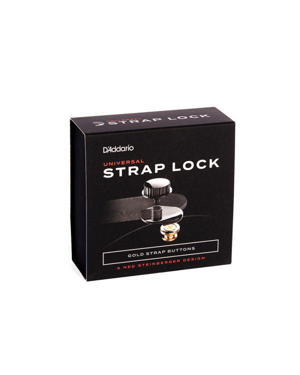 Стреплоки D'ADDARIO PW-SLS-03 Universal Strap Lock System (Gold)