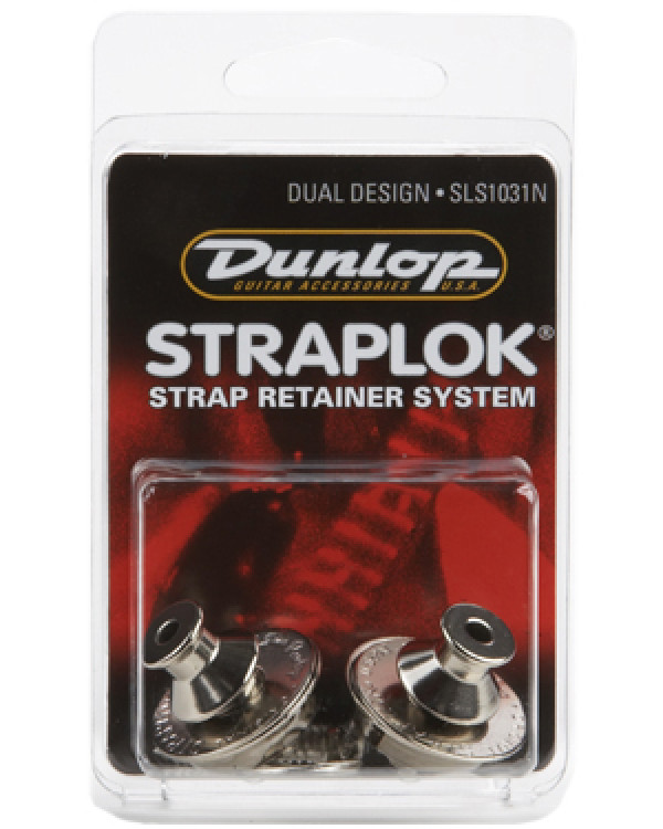Стреплоки DUNLOP SLS1031N STRAPLOK STRAP RETAINERS DUAL DESIGN - NICKEL