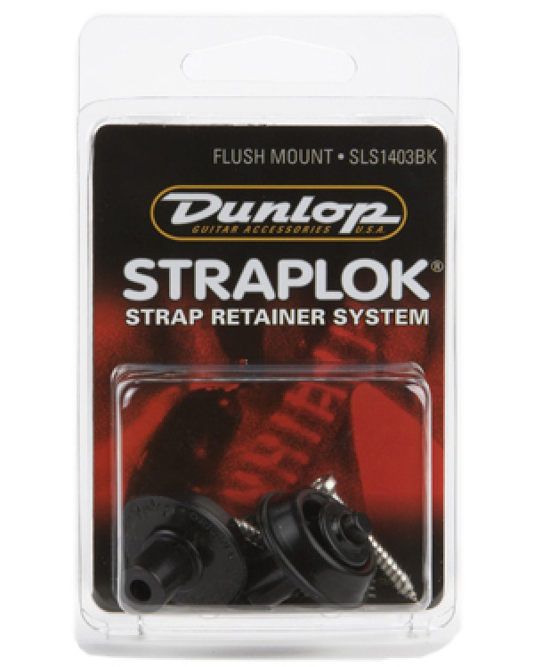 Стреплоки DUNLOP SLS1403BK STRAPLOK STRAP RETAINERS FLUSH MOUNT - BLACK OXIDE
