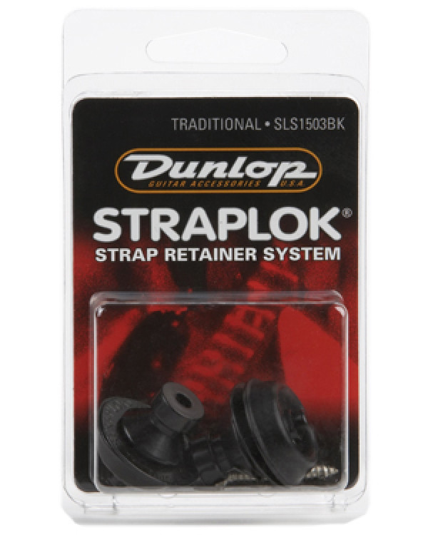 Стреплоки DUNLOP SLS1503BK STRAPLOK STRAP RETAINERS TRADITIONAL - BLACK OXIDE