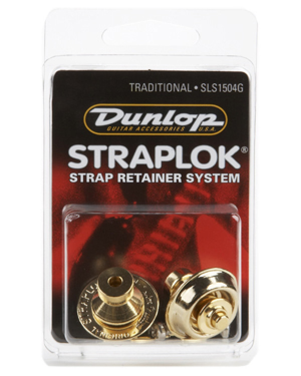Стреплоки DUNLOP SLS1504G STRAPLOK STRAP RETAINERS TRADITIONAL - 24KT GOLD