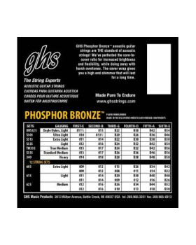 GHS STRINGS PHOSPHOR BRONZE S335 Струни для акустичних гітар-foto2