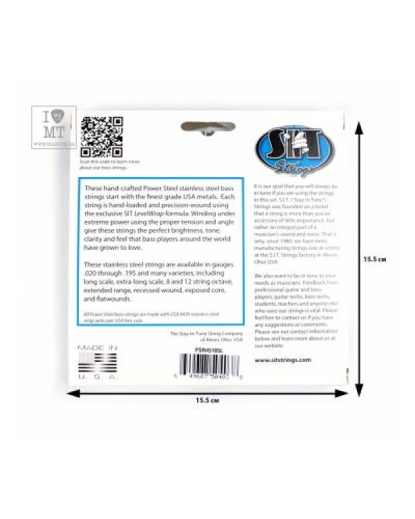 SIT STRINGS PSR45105L Струни для бас-гітар