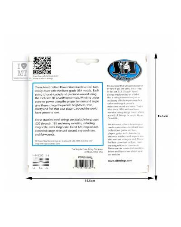SIT STRINGS PSR50105L Струни для бас-гітар