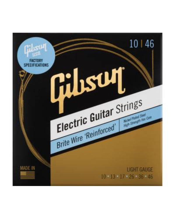 GIBSON SEG-BWR10 BRITE WIRE REINFORCED 10-46 LIGHT Струни для електрогітар
