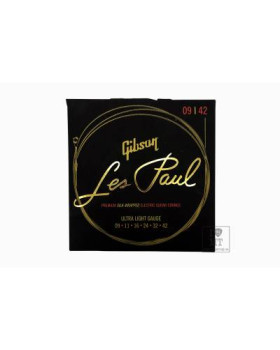GIBSON SEG-LES LES PAUL PREMIUM ELECTRIC GUITAR STRINGS 9-42 ULTRA-LIGHT Струни для електрогітар