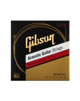 GIBSON SAG-PB13 PHOSPHOR BRONZE ACOUSTIC GUITAR STRINGS 13-56 MEDIUM Струни для акустичних гітар