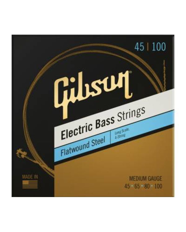 GIBSON SBG-FWLS12 LONG SCALE FLATWOUND BASS STRINGS MEDIUM Струни для бас-гітар